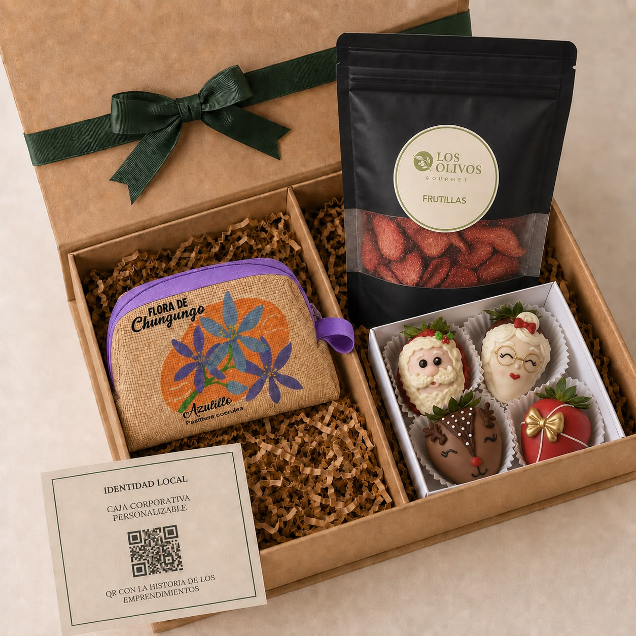 Caja corporativa con productos artesanales