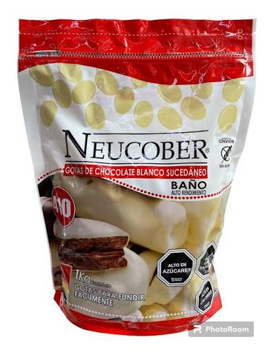 Neucober — Gotas de chocolate sucedáneo 1 kg - Imagen 3